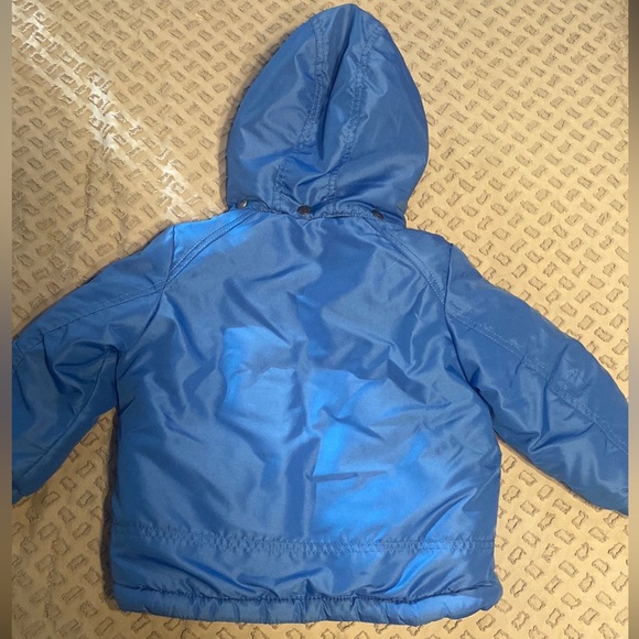 ❤️3/$30❤️Carters Blue Winter Jacket With Removable Hood Size 3T - Picture 6 of 7